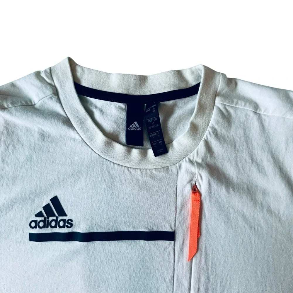 Adidas Built For Purpose Mens M Beige Utility Pocket Short Sleeve Tee GLX1226F20